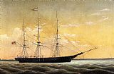 Whaleship 'Jireh Perry' off Clark's Point, New Bedford by William Bradford